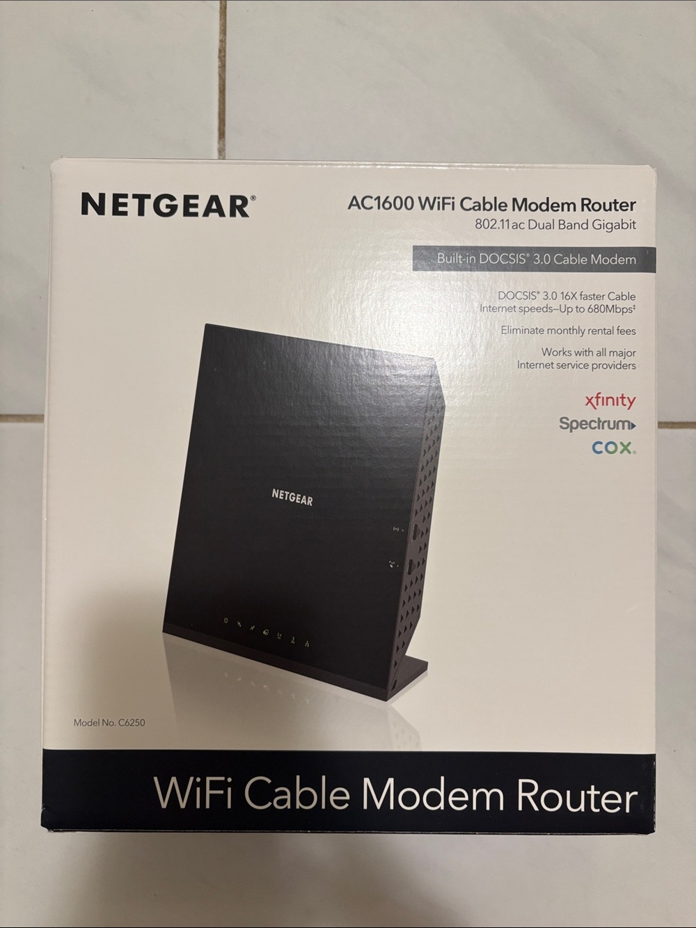 NETGEAR AC1600 WiFi Cable Modem Router